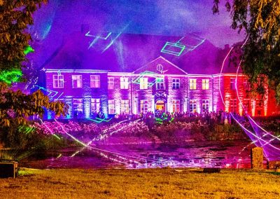 Feuerwerk und Lasershow im Herrenhaus Borghorst